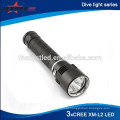 JEXREE 3xCree XM-L2 LED recarregável 3000lm mergulho mergulho luz de flash com suporte de garantia comercial